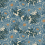 Bloom panoramic wallpaper Bien Fait Indigo B00299