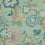 Jacobean Indian Fabric Thibaut Green F936416