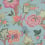 Indischer Stoff Jacobean Thibaut Raspberry and Teal F936415