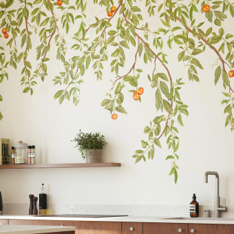 Carta da parati panoramica Douceur d'agrumes in tessuto non tess