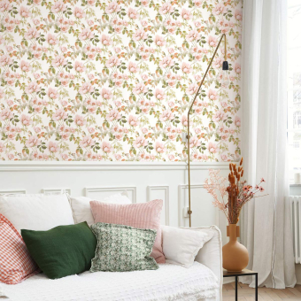 Papier peint Sous les rosiers