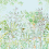 Panorama-Tapete Tropicalia Kariokas Aqua PANO-TROPICALIA-Aqua-01