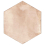 Petite Esagona porcelain stoneware Fioranese Rosa CF204EX