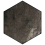 Petite Esagona porcelain stoneware Fioranese Nero CF207EX