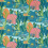 Stoff Albero Thibaut Tangerine and Turquoise F945012