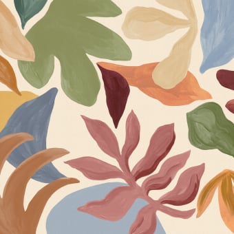 Areca self-adhesive panoramic wallpaper
