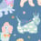 Pawty self-adhesive panoramic wallpaper Hovia Blue AN5343BU07W