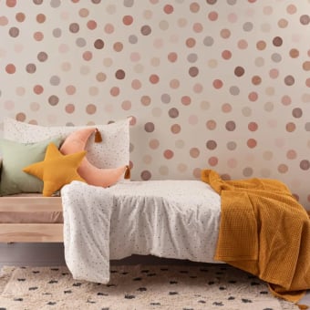 Dotty self-adhesive panoramic wallpaper