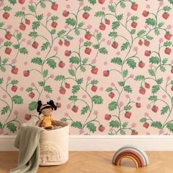 Papier peint adhésif Little Strawberry
