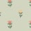 Tulip self-adhesive panoramic wallpaper Hovia Green FL51340GR07W