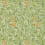 Carta da parati Arbutus Morris and Co Green/Terracotta DJA1A7103