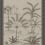 Papier peint panoramique Skoura encadr&eacute; Casamance Lin/Noir 78244078