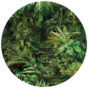 Jungle Urbaine Rond Wallpaper