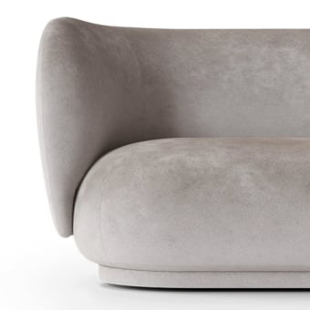 Rico 3-seater sofa in Faded Velvet