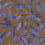 Artistic foliage wallpaper - Roots Eijffinger Bleu 363319