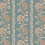 Tissu Bertin Nina Campbell Teal/Russet NCF4625-02