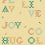 Wordplay wallpaper Coordonn&eacute; Buttercream D00360