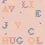 Wordplay wallpaper Coordonn&eacute; Peach D00359