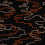Tessuto En Route Dedar Black/Orange 00T2504700001