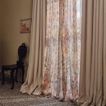 Hollyhocks voile