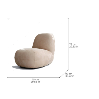 Sessel Toe Flat Nubuck