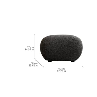 Pouf Toe Bouclé