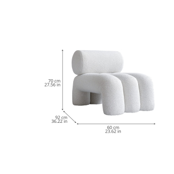 Sessel Foku Bouclé