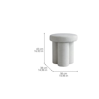 Big Foot Linen Pouf