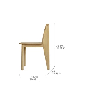 Stuhl Brutus Slim Holz