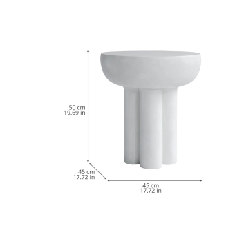 Beistelltisch Crown Tall Fiber Concrete
