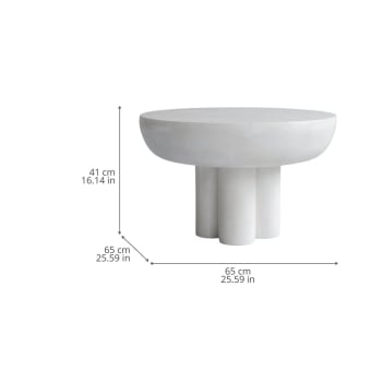 Table basse Crown Fiber Concrete