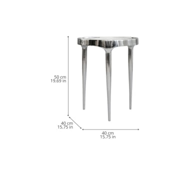 Table d'appoint Phantom tall Chrome