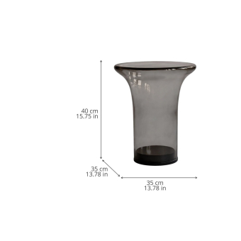 Beistelltisch Trumpet Tall Glass