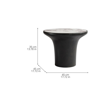 Beistelltisch Trumpet Low Fiber Concrete