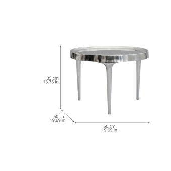 Beistelltisch Phantom low Chrome