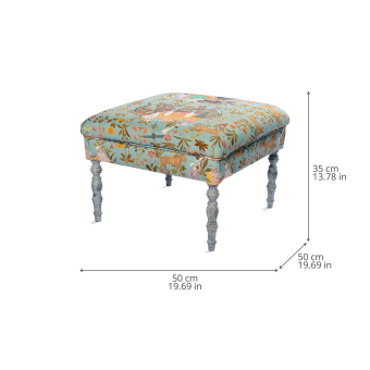 Seduta Dubois Ottoman Hindustan Aquamarine