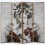 Paravent Geisha Londonart Anthracite 17021-4