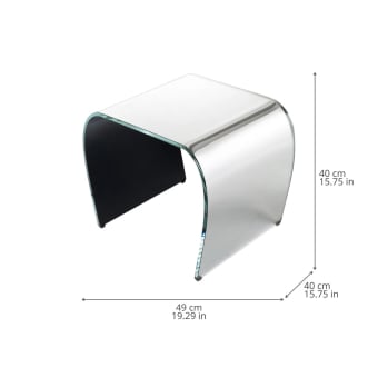 Bent Glass Stool