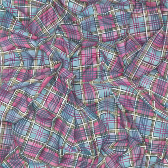 Draped Tartan Panoramic Wallpaper