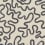 Rainforest Squiggle Panoramic Wallpaper Cole and Son Charcoal / Soot on cream 130/8027