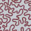Rainforest Squiggle Panoramic Wallpaper Cole and Son Rouge / Burgundy on soft blue 130/8031