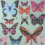 Butterfly House Wallpaper Osborne and Little Aqua W6594/02