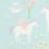 Tapete True Unicorns Majvillan Turquoise 116-02