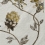 Tissu brodé Flore Nobilis Miel 10475.36