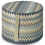 Puf cylinodrique Masuleh Missoni Home Bleu 1M4LV00012/131