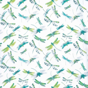 Dragonfly Dance Fabric Jade/Kiwi Matthew Williamson