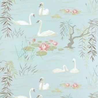 Swan Lake Fabric Nuage Nina Campbell