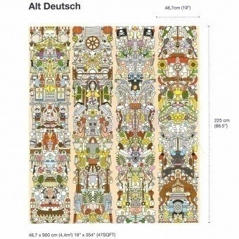 Papier peint Alt Deutsch Archives Multicolore NLXL by Arte