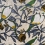 Les Inséparables Embroidered Embroidered Fabric Nobilis Bleu lin 10581.60