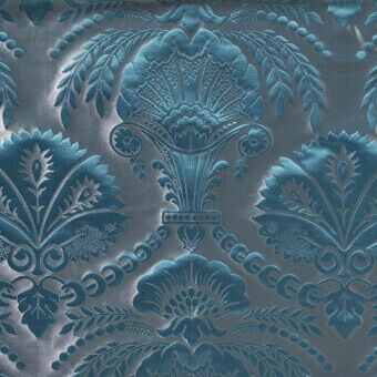 Tissu Peacock Turquoise mosaïque Nobilis